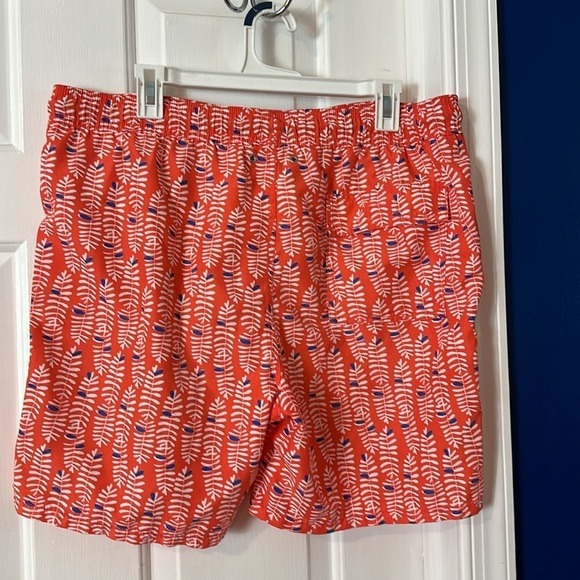 Men’s Tom & Teddy Paprika & Blue Rowan CLASSIC SWIM SHORTS Size Large - Picture 5 of 9
